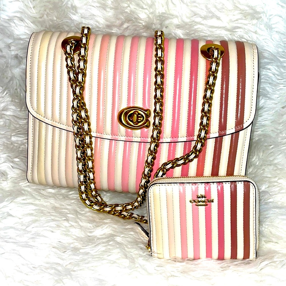 COACH PARKER handbag and wallet set